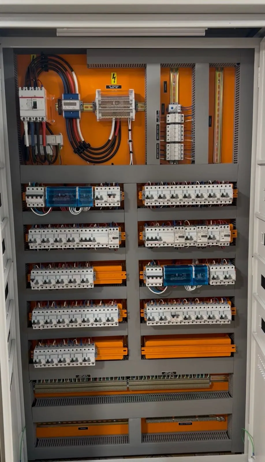 Tablero eléctrico de gran capacidad integrado